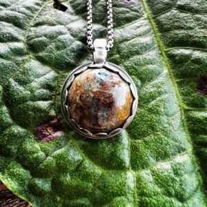 Chrysocolla Small Sterling Handmade Necklace