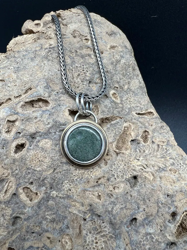 Frankfort Green Stone Necklace