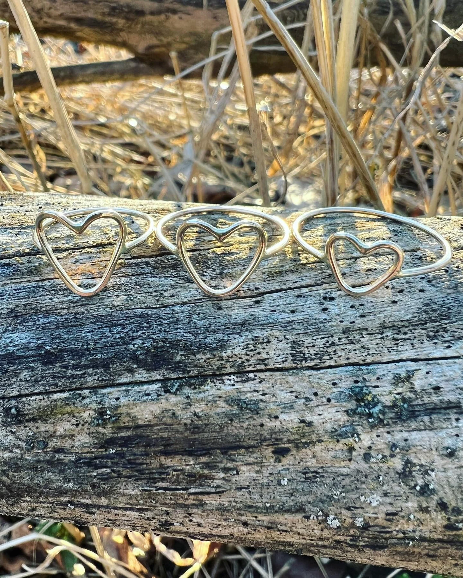 Gold Heart Love Handmade Ring