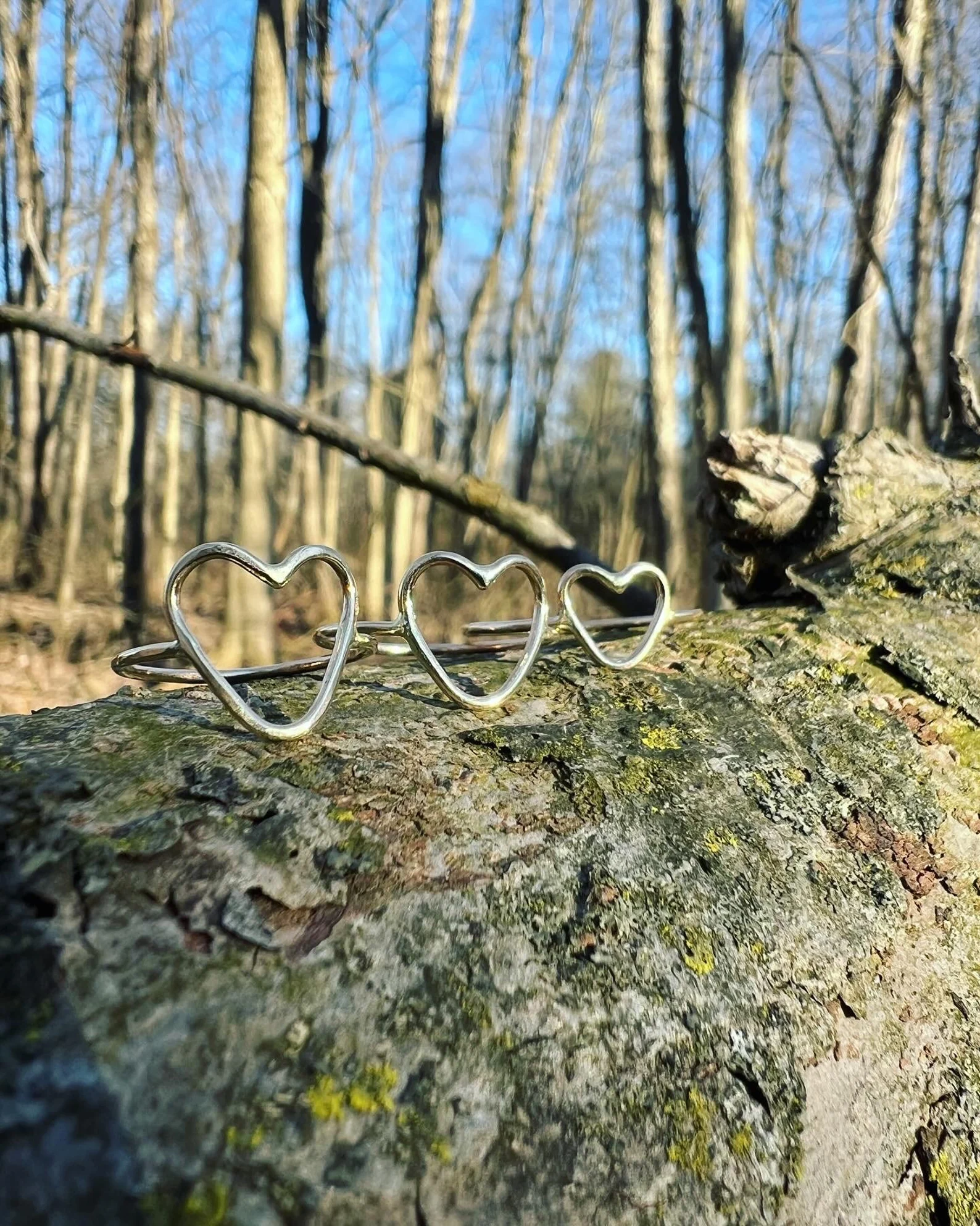 Gold Heart Love Handmade Ring