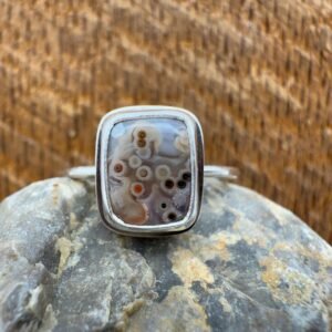 Lake Superior Agate Handmade Ring - Size 11