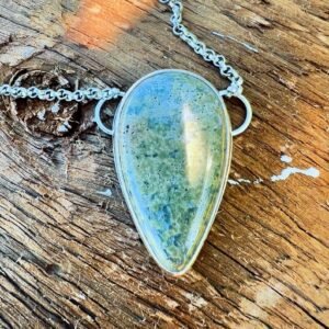 Leland Bluestone Teardrop Handmade Pendant