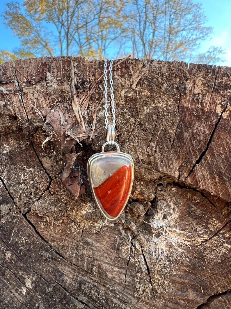 Michigan Puddingstone Necklace – Handmade Natural Stone Pendant