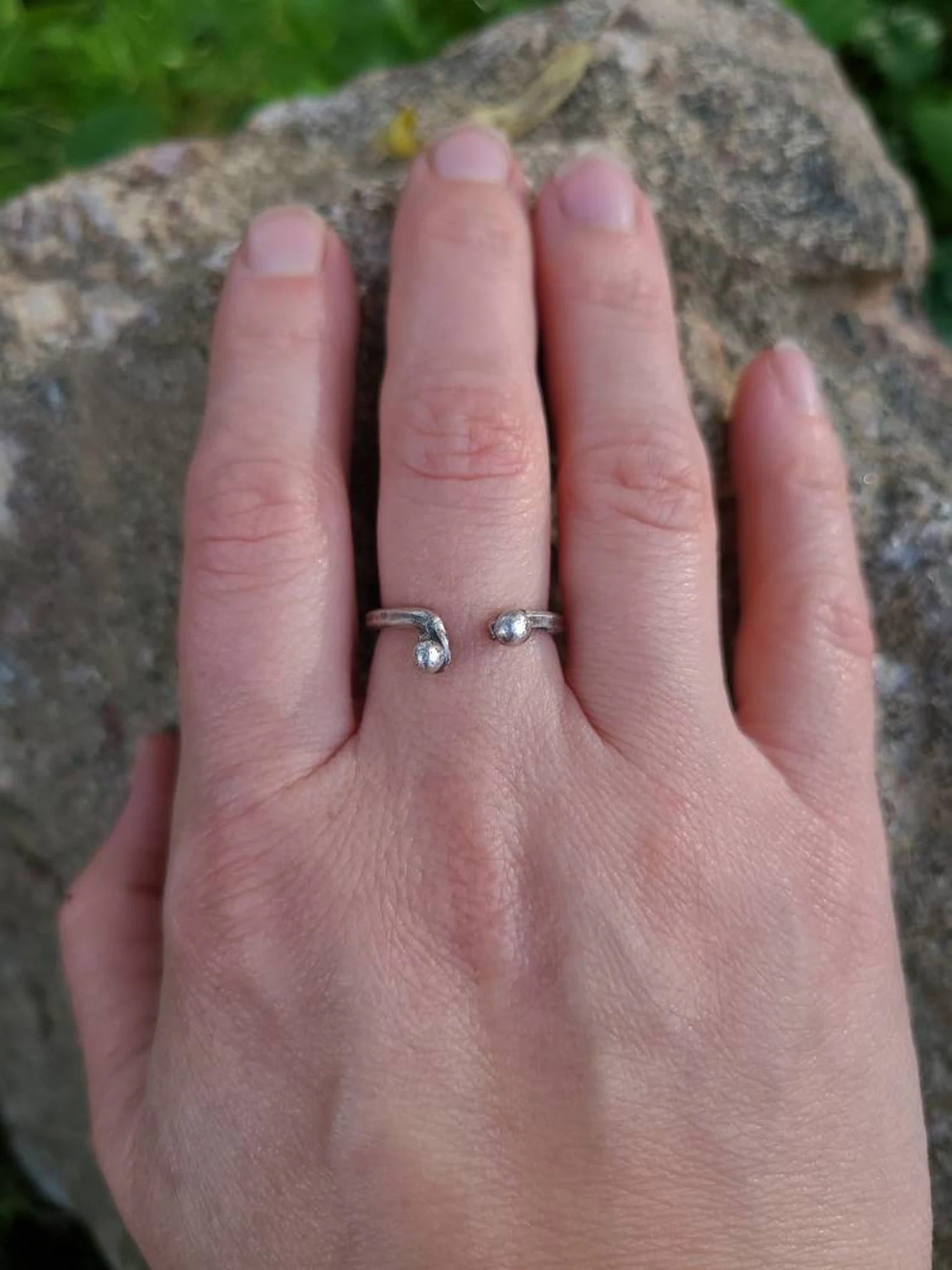 Open Stackable Sterling Silver Handmade Ring