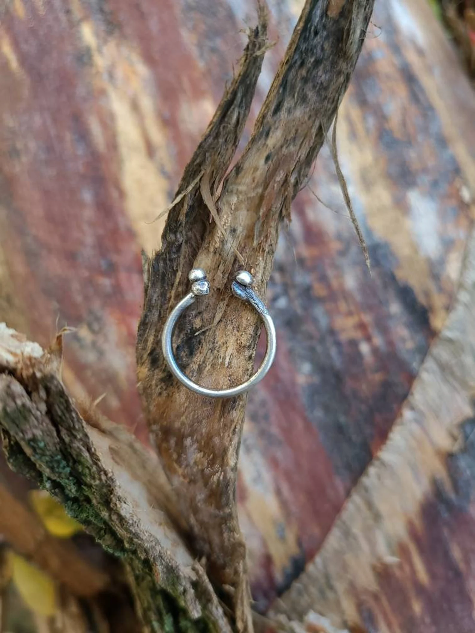 Open Stackable Sterling Silver Handmade Ring
