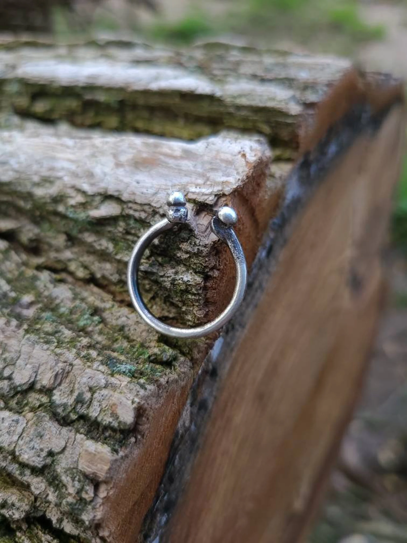 Open Stackable Sterling Silver Handmade Ring