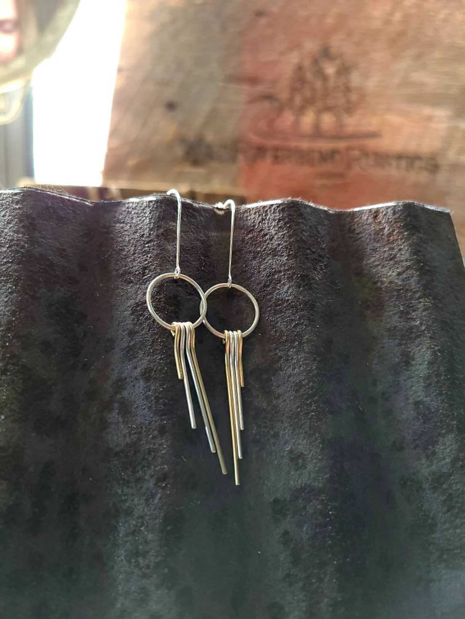 Tassel Dangly Hoop Earrings