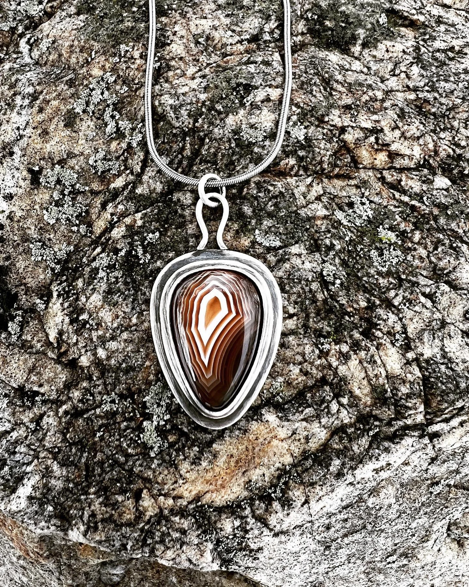 Teardrop Agate Necklace