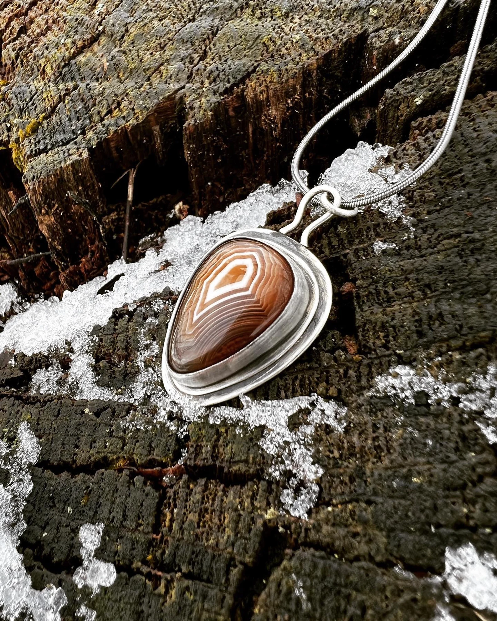 Teardrop Agate Handcrafted Necklace
