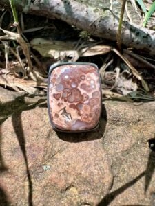 Agate Rectangle Hand-Crafted Ring