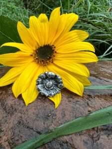 Sterling Silver Sunflower Ring